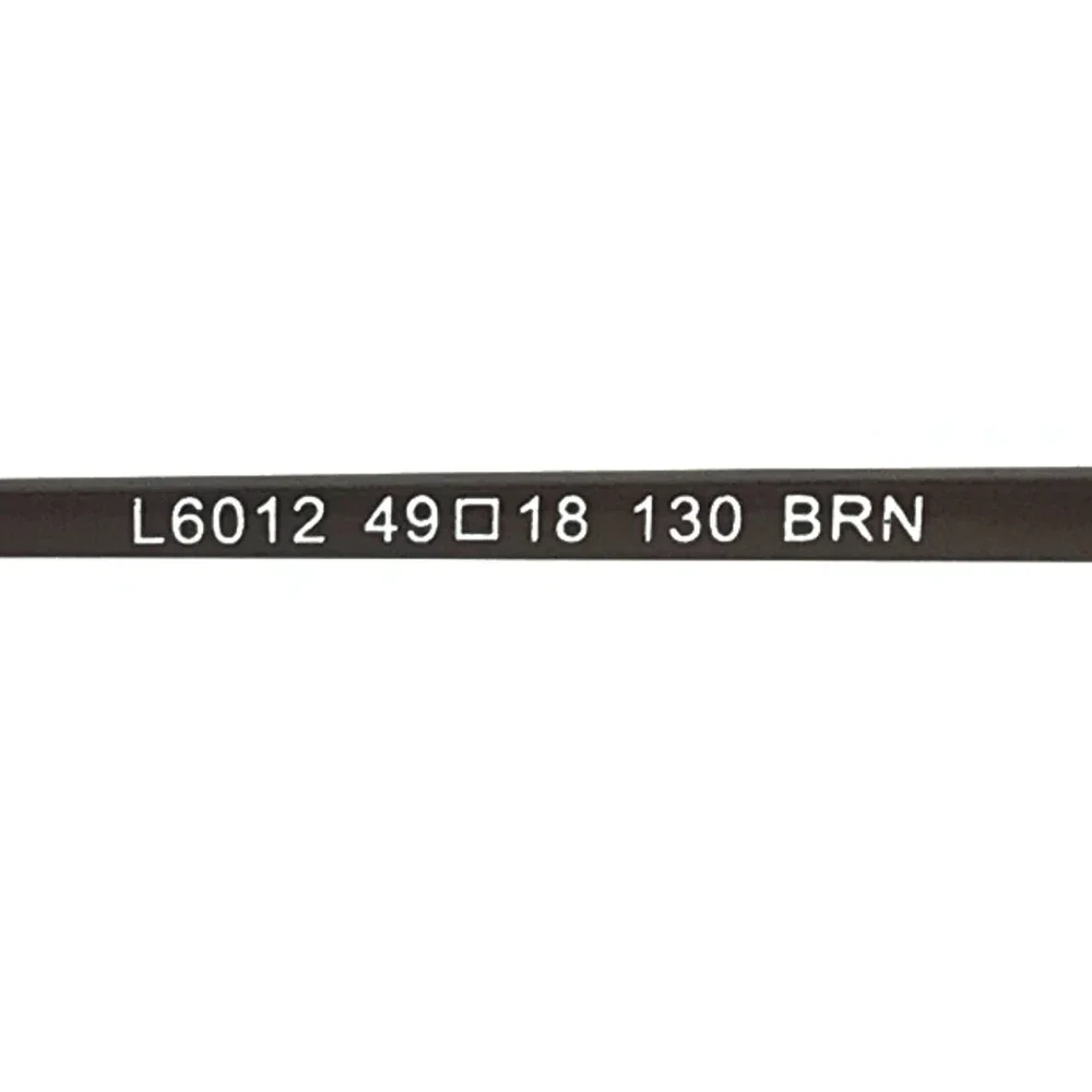 Lantis Optical Eyeglasses Frames L6012 BRN Brown Oval Wire Rim 49-130
